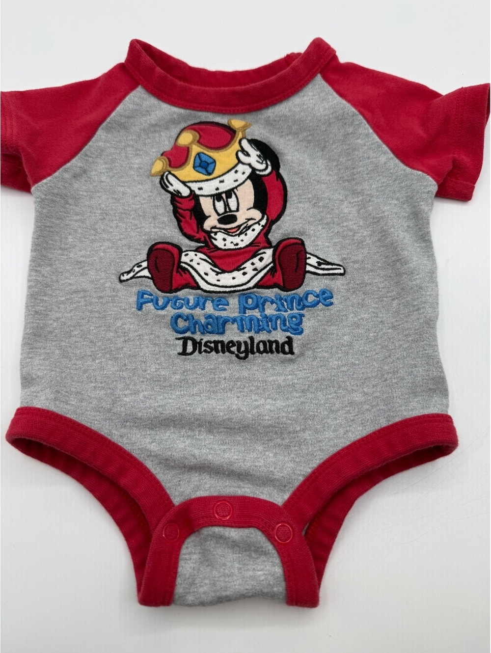 Disney Baby Future Prince Charming Mickey Mouse Bodysuit 6M